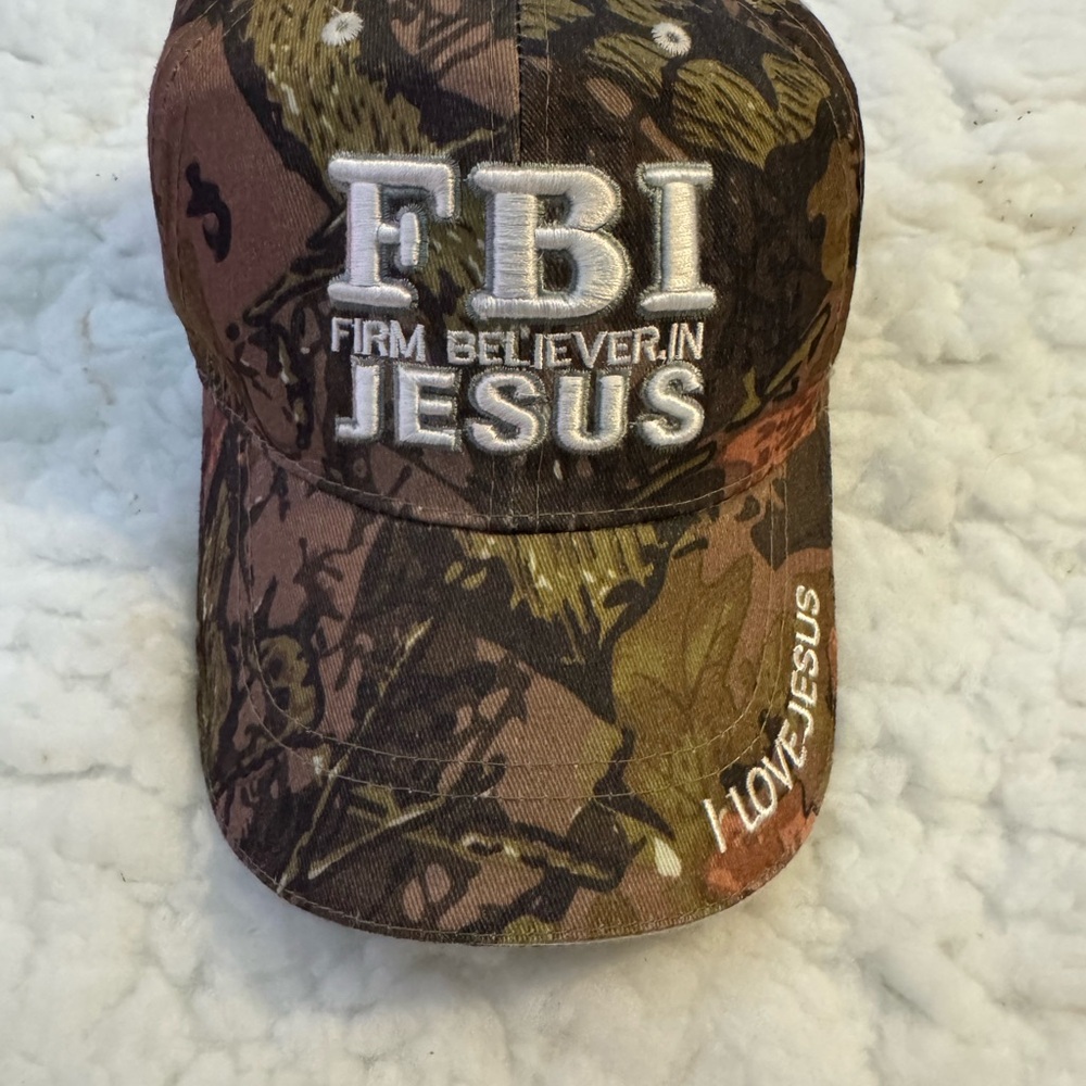 Camouflage 'Firm Believer in Jesus' Cap